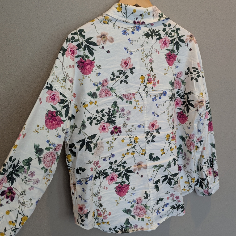Level 99: Upcycled Eloise Oversized Shirt Jacket - Picture 3 of 5